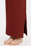 Rosaline All Day Cut And Sew Saree Inskirt - Mahogary Red — thumbnail 7